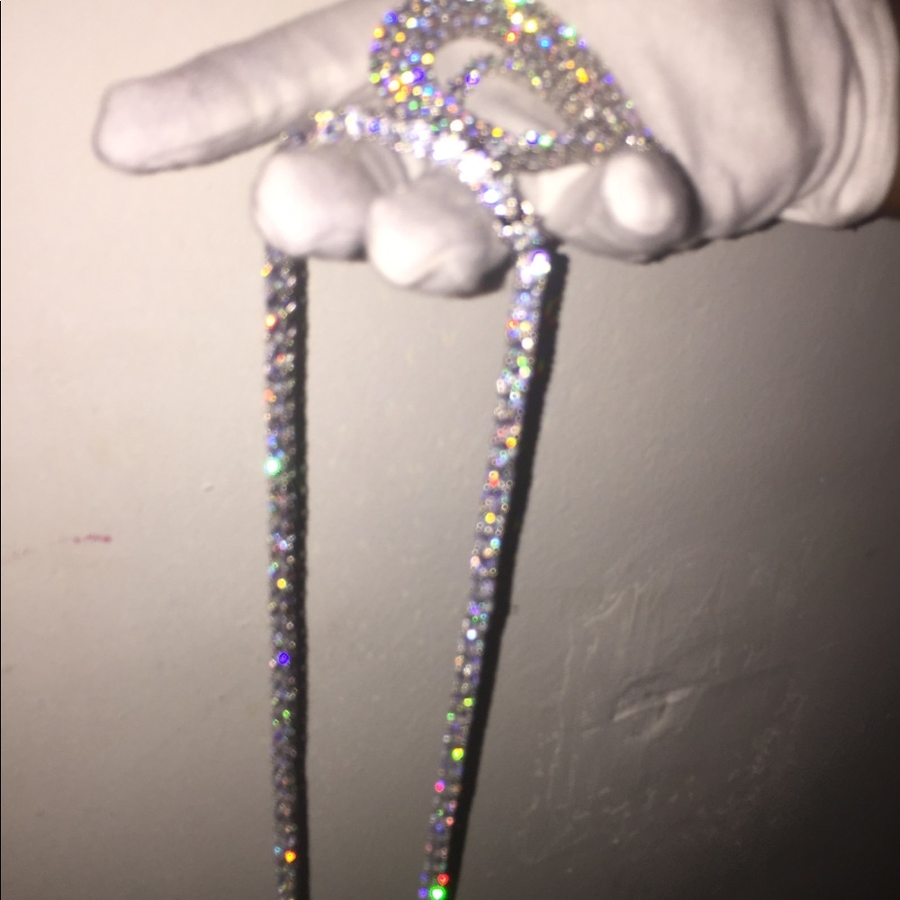 Tennis Chain White Gold ice 💨